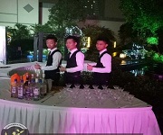 2017年3月7日【愛施華燈飾答謝晚宴酒會】王燦杰、王貴波、朱歡洪被聘請為調酒演出節目嘉賓！